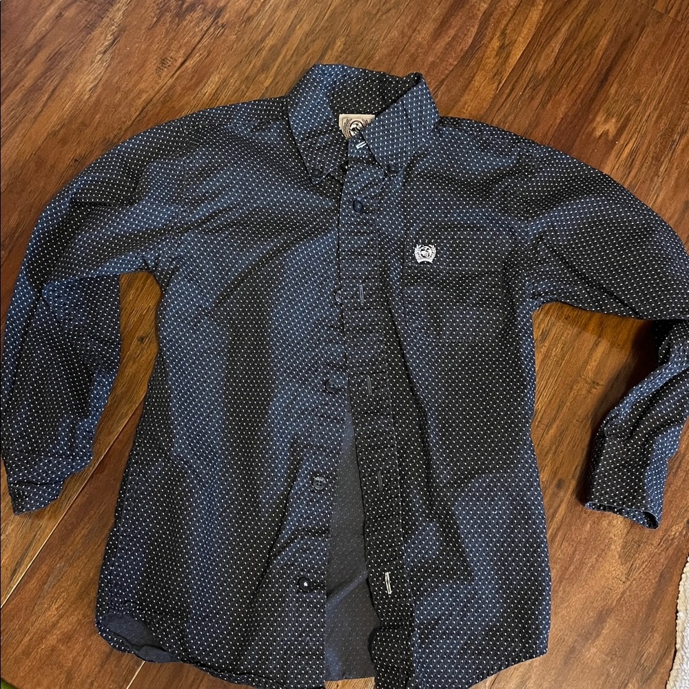 Boys button up cinch shirt